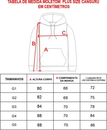 Imagem de Moletom Canguru c/ Capuz - Plus Size