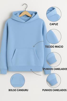 Imagem de Moletom Canguru Casal Estampa Rei E Rainha Combinados Dias Dos Namorados