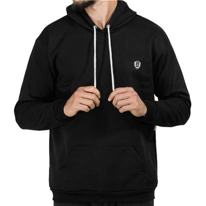 Imagem de Moletom Canguru Com Capuz Blusa De Frio Masculino Moda Inverno Bolso Frontal Reforçado Agasalho