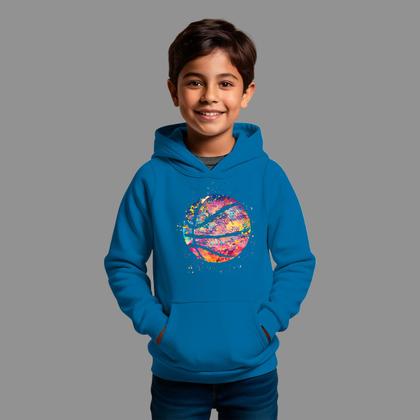 Imagem de Moletom Canguru Infantil Algodão Moda De Rua Inverno Blusa De Frio Tecido Macio Moto Trilha