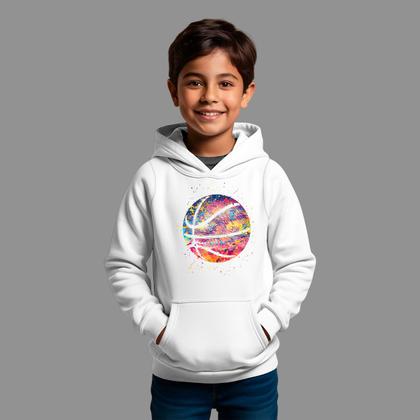 Imagem de Moletom Canguru Infantil Algodão Moda De Rua Inverno Blusa De Frio Tecido Macio Moto Trilha