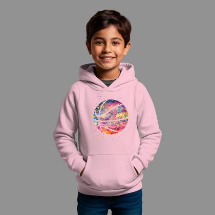 Imagem de Moletom Canguru Infantil Algodão Moda De Rua Inverno Blusa De Frio Tecido Macio Moto Trilha