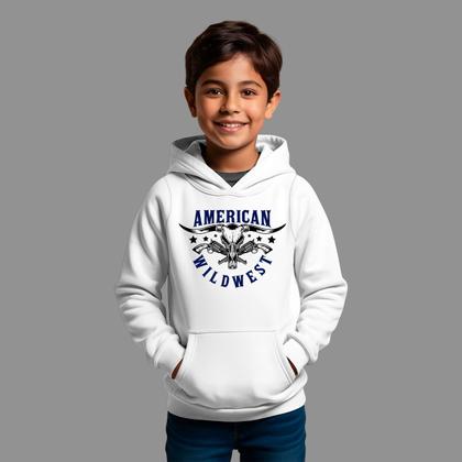 Imagem de Moletom Canguru Infantil Basico Casual Inverno Capuz e Bolso Tecido Macio American West