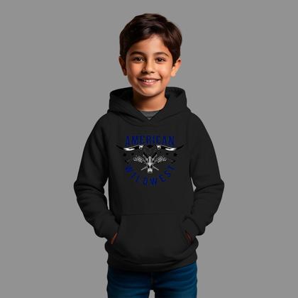 Imagem de Moletom Canguru Infantil Basico Casual Inverno Capuz e Bolso Tecido Macio American West