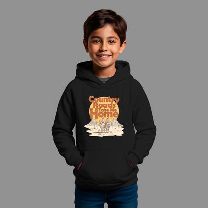 Imagem de Moletom Canguru Infantil Basico Masculino Casual Inverno Capuz e Bolso Country Read