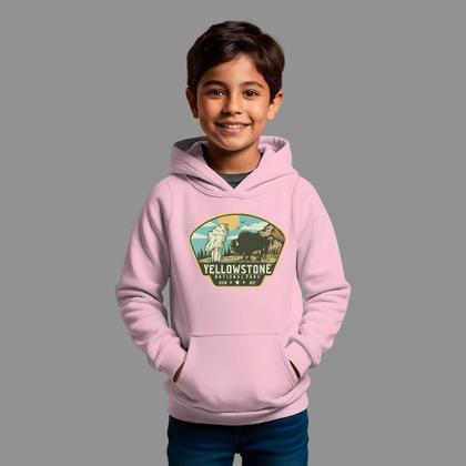 Imagem de Moletom Canguru Infantil Basico Masculino Moda De Country confortável Inverno Capuz e Bolso Yellow Pais