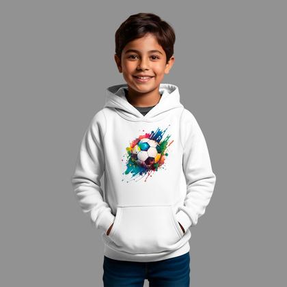 Imagem de Moletom Canguru Infantil Basico Masculino Streetwear Casual Estiloso Inverno Blusa De Frio Tecido Macio Bike Color