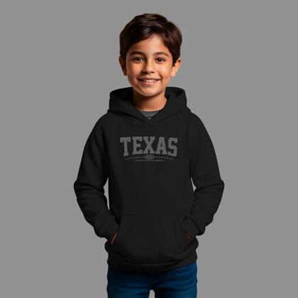 Imagem de Moletom Canguru Infantil Basico Masculino Streetwear Casual Moda De Rua Inverno Blusa De Frio Texas