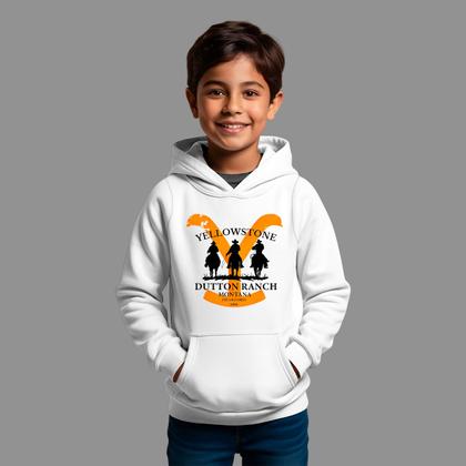 Imagem de Moletom Canguru Infantil Basico Moda Country Tecido Macio Yellow Stone