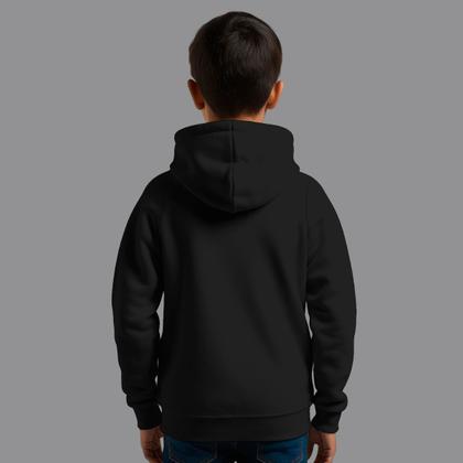 Imagem de Moletom Canguru Infantil Masculino Streetwear Casual Estiloso Inverno Blusa De Frio Black