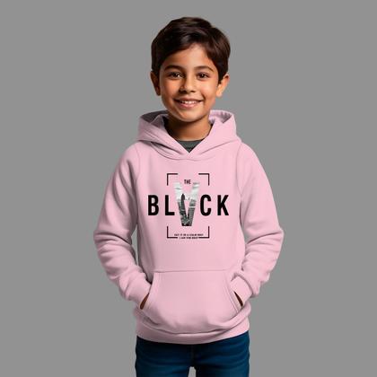 Imagem de Moletom Canguru Infantil Masculino Streetwear Casual Estiloso Inverno Blusa De Frio Black
