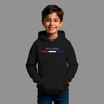 Imagem de Moletom Canguru Infantil Masculino Streetwear Casual Inverno Blusa De Frio Holanda