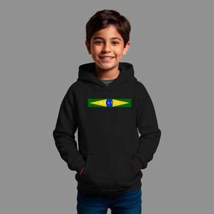 Imagem de Moletom Canguru Infantil Masculino Streetwear Casual Moda De Rua Inverno Blusa De Frio Brasil
