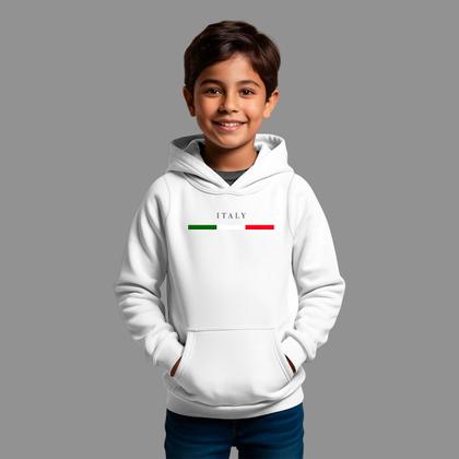 Imagem de Moletom Canguru Infantil Masculino Streetwear Moda De Rua Inverno Blusa De Frio Italy