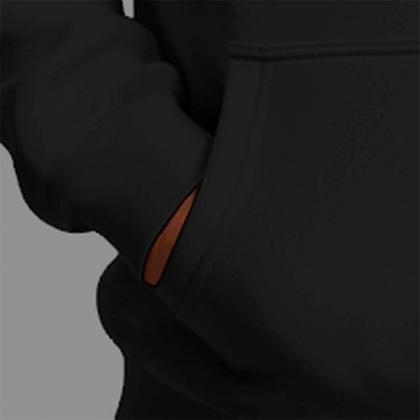 Imagem de Moletom Canguru Infantil Streetwear Basico Moda De Rua Confortável Inverno Blusa De Frio Denim