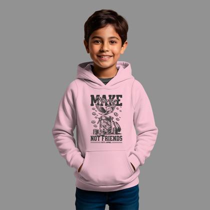 Imagem de Moletom Canguru Infantil Streetwear Casual Estiloso Inverno Blusa De Frio Tecido Macio Make