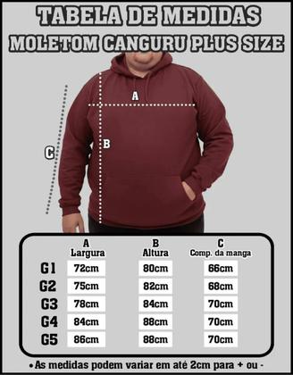 Imagem de Moletom Canguru Plus Size Estampado USA