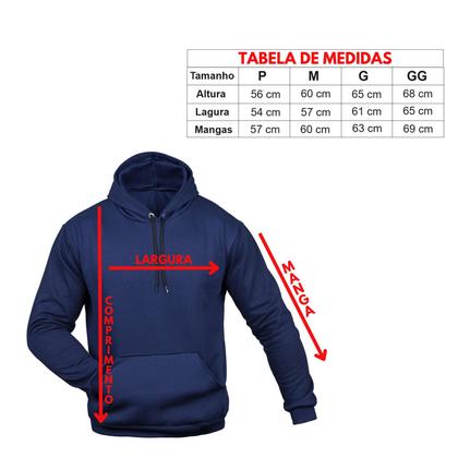 Imagem de Moletom Canguru Unissex Blusa De Frio Com Capuz Abrigo Liso Alta Qualidade Forrado