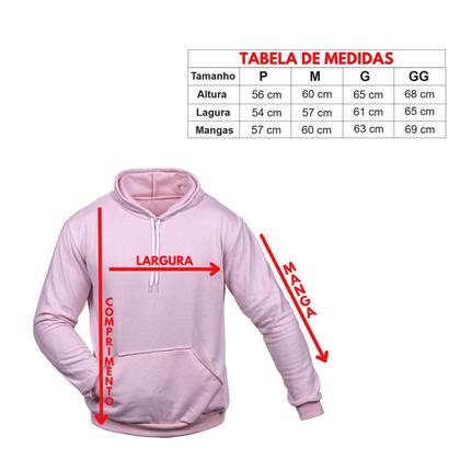 Imagem de Moletom Canguru Unissex Blusa De Frio Com Capuz Abrigo Liso Alta Qualidade Forrado