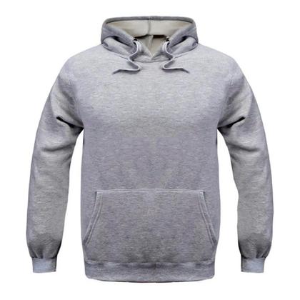 Imagem de Moletom Canguru Unissex Blusa De Frio Com Capuz Abrigo Liso Cores