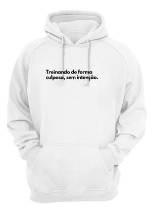 Imagem de Moletom Capuz Frase Treinando Forma Culposa Sem Intenção