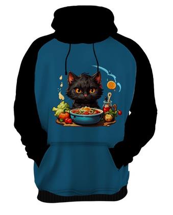 Imagem de Moletom Casaco Blusa Chefe Gato Cozinheiro Cozinha 2