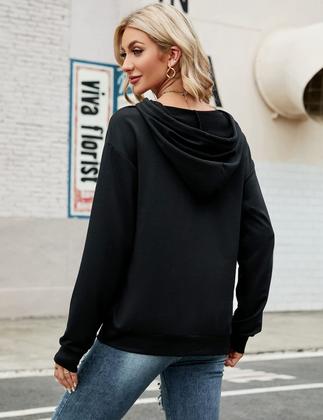 Imagem de Moletom com capuz estampado Blooming Jelly Skull preto XXL