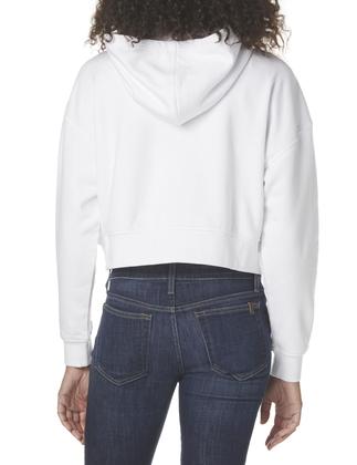 Imagem de Moletom com capuz florence by mills Cozy Crush Cropped com zíper branco GG