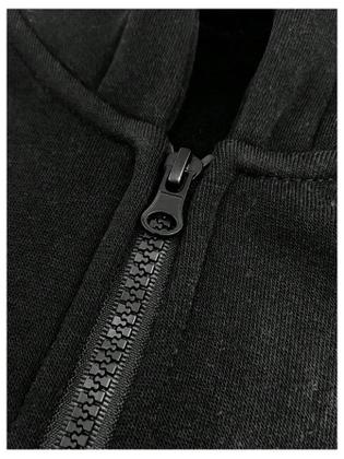 Imagem de Moletom com capuz masculino SOLY HUX com zíper e manga comprida, preto