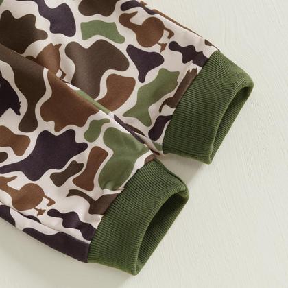 Imagem de Moletom com capuz Outfit Emmababy Duck Camo para meninos de 12 a 18 meses