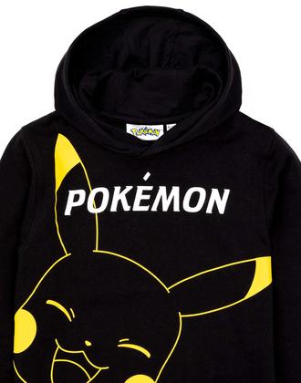 Imagem de Moletom com capuz Pokémon Pikachu Boys Kids Black 13-14 anos