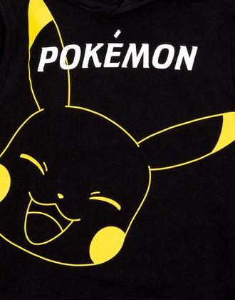 Imagem de Moletom com capuz Pokémon Pikachu Boys Kids Black 13-14 anos