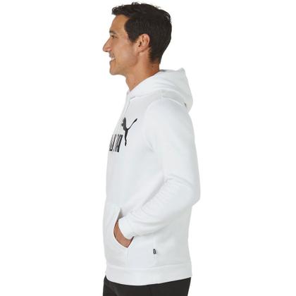 Imagem de Moletom com capuz PUMA Essentials com logotipo grande de lã para homens