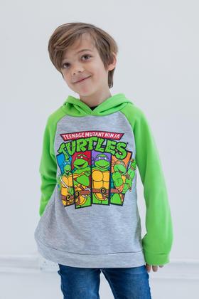 Imagem de Moletom com capuz Teenage Mutant Ninja Turtles Leonardo Michelangelo Raphael Toddler Boys Fleece Green 4T