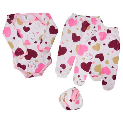 Imagem de Moletom Conjunto Com 6 Peças Primeiras Roupas Bebê Inverno