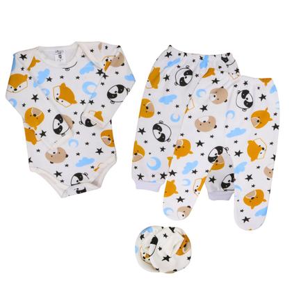 Imagem de Moletom Conjunto Com 6 Peças Primeiras Roupas Bebê Inverno