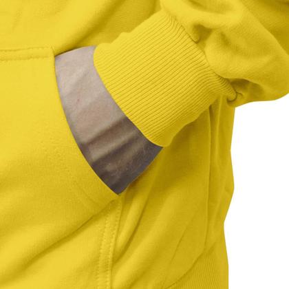 Imagem de Moletom De Frio Blusa Modelo Canguru Estampado Com Capuz Top