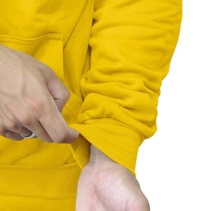 Imagem de Moletom De Frio Blusa Modelo Canguru Estampado Com Capuz Top