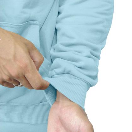 Imagem de Moletom De Frio Blusa Modelo Canguru Estampado Com Capuz Top