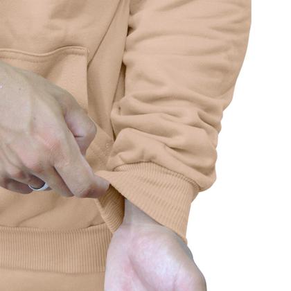 Imagem de Moletom De Frio Blusa Modelo Canguru Estampado Com Capuz Top