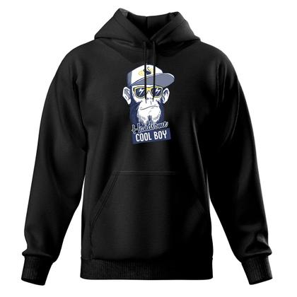 Imagem de Moletom De Frio Blusa Modelo Canguru Estampado Com Capuz Top