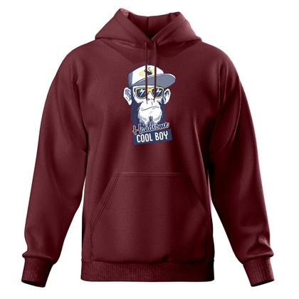 Imagem de Moletom De Frio Blusa Modelo Canguru Estampado Com Capuz Top