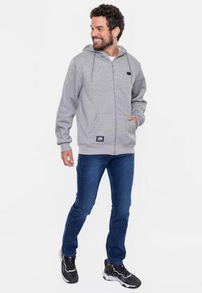 Imagem de Moletom Ecko Fashion Basic Aberto Cinza Mescla Urbano