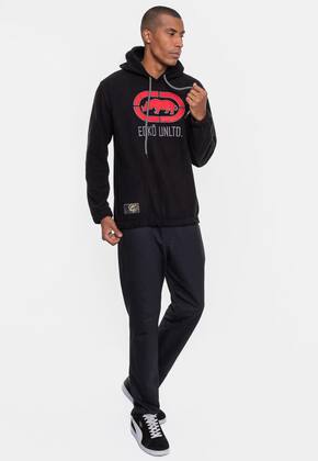 Imagem de Moletom Ecko Teddy Preto Masculino Estampa Vibrante