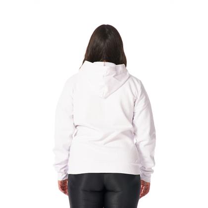 Imagem de Moletom Feminino Canguru Zíper Capuz Bolsos Estiloso Quentinho Confortável