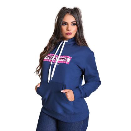 Imagem de Moletom Feminino Country Mula Rosa Azul