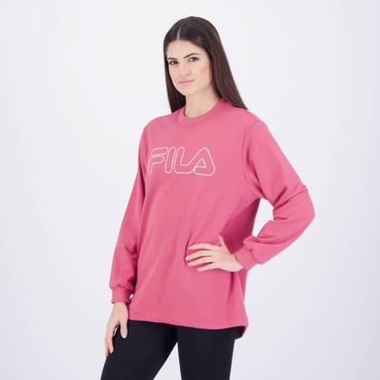 Imagem de Moletom Fila Basic Outline Feminino Rosa