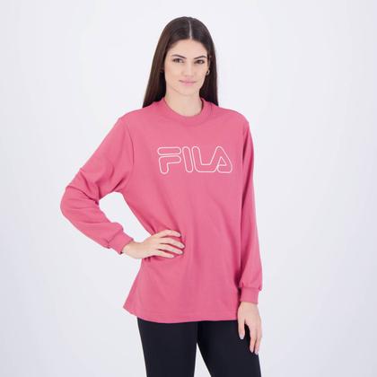 Imagem de Moletom Fila Basic Outline Feminino Rosa