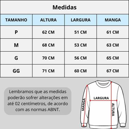 Imagem de Moletom Gola Careca Basico Masculino Moda De Rua Confortável Tecido Macio Rever