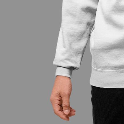 Imagem de Moletom Gola Careca Basico Masculino Moda De Rua Confortável Tecido Macio Rever